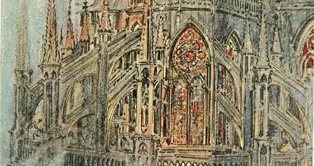 An illustration from Vanished halls and cathedrals of France, 1917, leaf 362