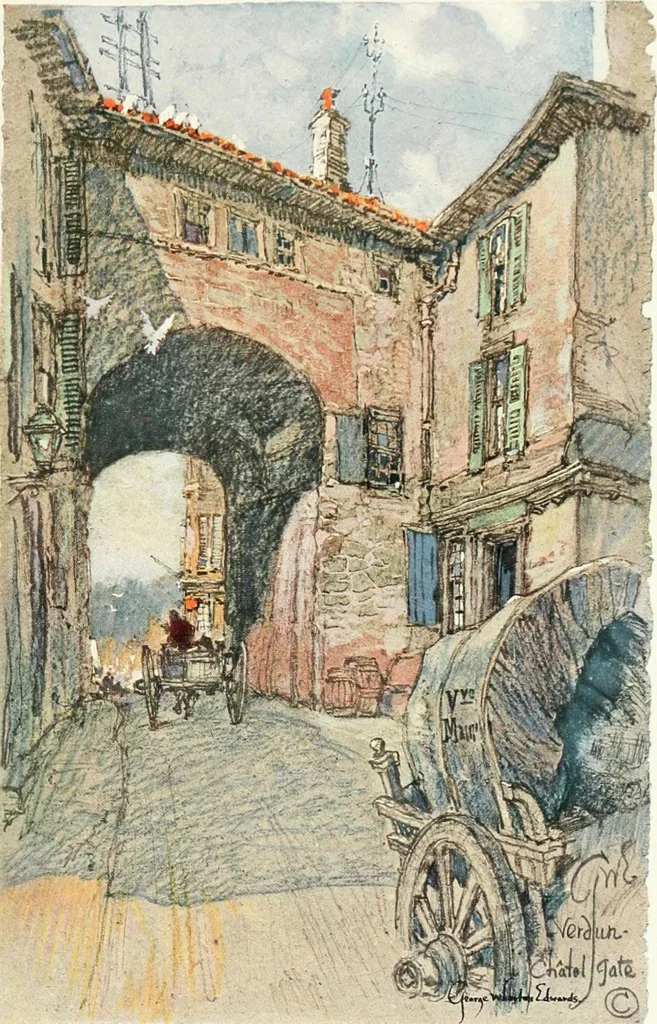 An illustration from Vanished halls and cathedrals of France, 1917, leaf 378