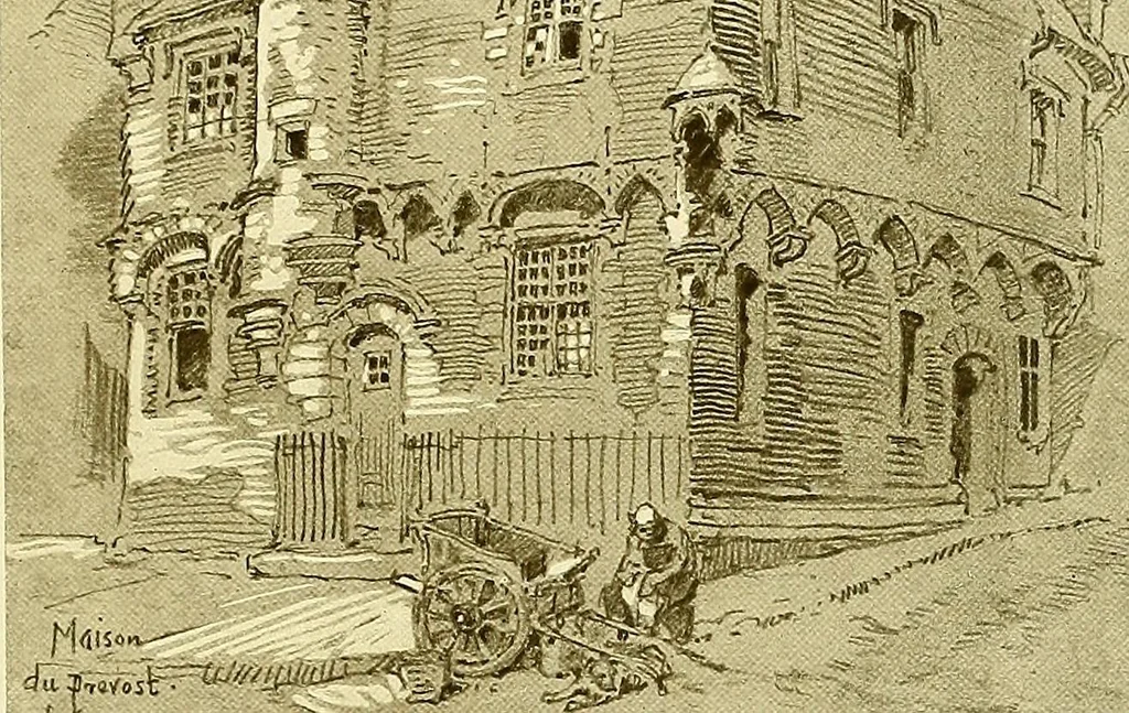 An illustration from Vanished halls and cathedrals of France, 1917, leaf 104