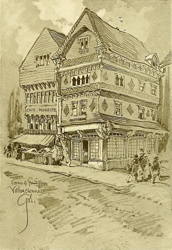 An illustration from Vanished halls and cathedrals of France, 1917, leaf 136