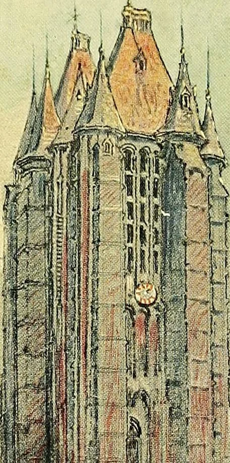 An illustration from Vanished halls and cathedrals of France, 1917, leaf 160
