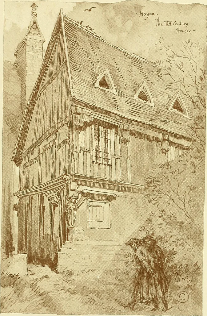 An illustration from Vanished halls and cathedrals of France, 1917, leaf 172