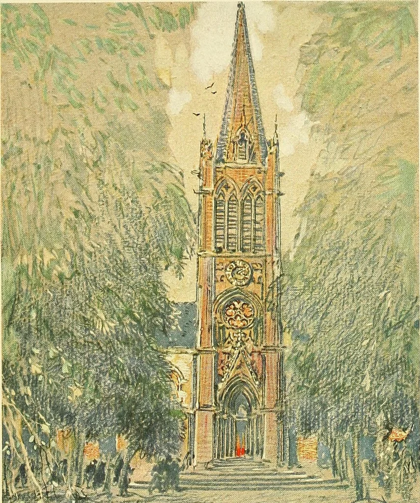 An illustration from Vanished halls and cathedrals of France, 1917, leaf 264