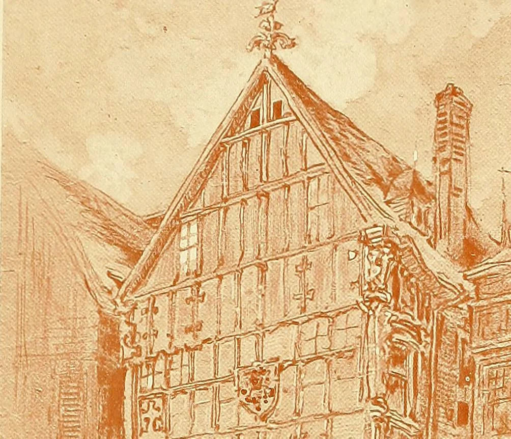 An illustration from Vanished halls and cathedrals of France, 1917, leaf 298
