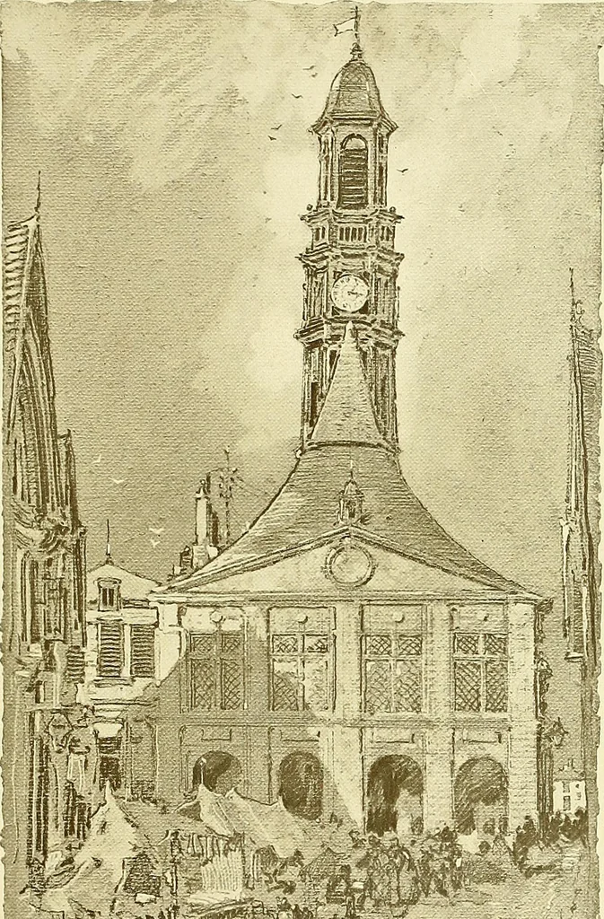 An illustration from Vanished halls and cathedrals of France, 1917, leaf 90
