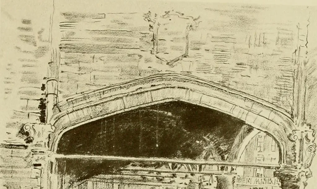 An illustration from Vanished towers and chimes of Flanders, 1916, leaf 134