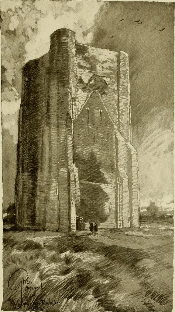 An illustration from Vanished towers and chimes of Flanders, 1916, leaf 174
