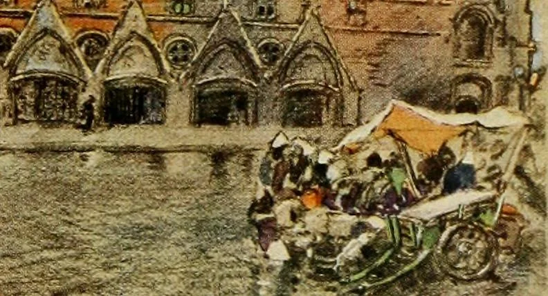 An illustration from Vanished towers and chimes of Flanders, 1916, leaf 180