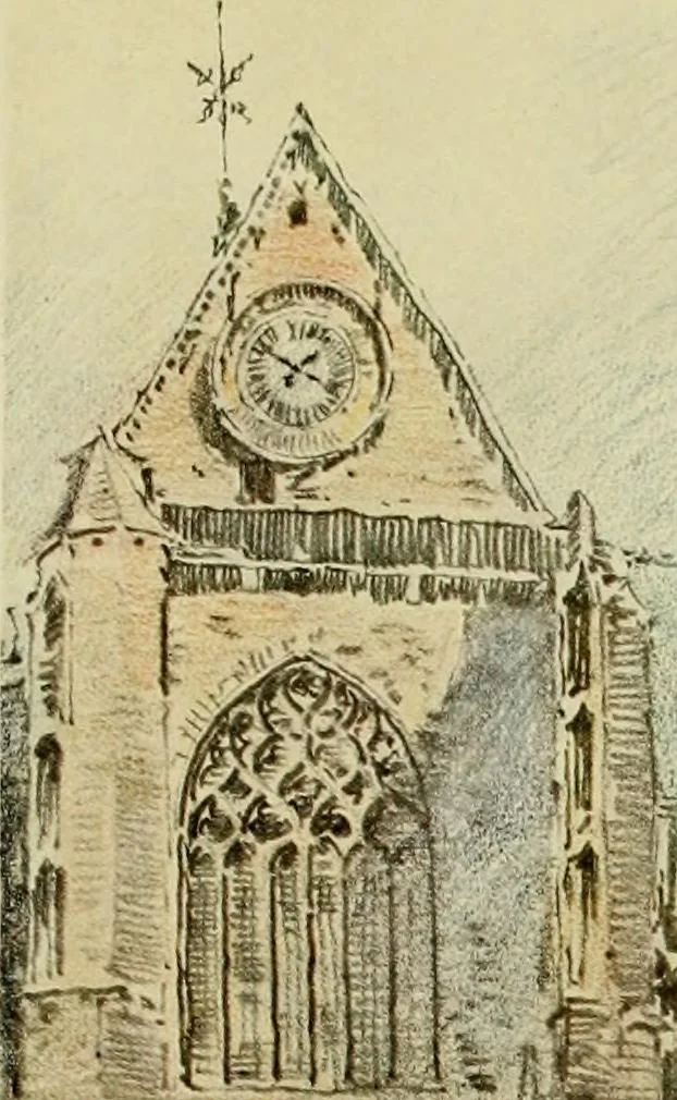 An illustration from Vanished towers and chimes of Flanders, 1916, leaf 250