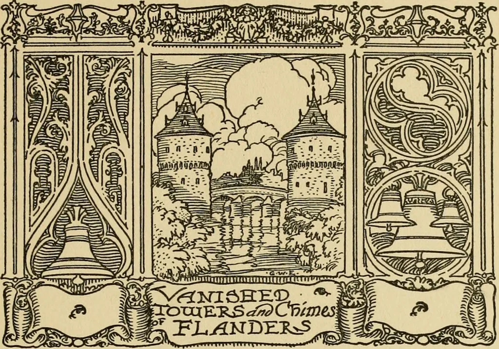 An illustration from Vanished towers and chimes of Flanders, 1916, leaf 28