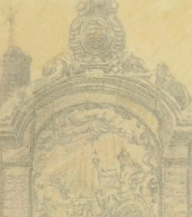 An illustration from Vanished towers and chimes of Flanders, 1916, leaf 292