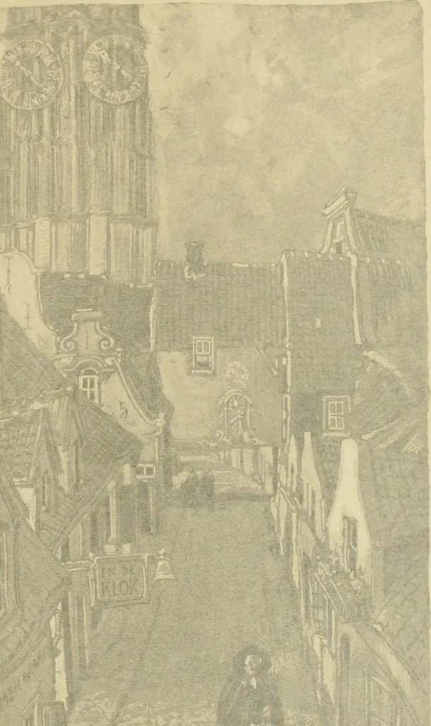 An illustration from Vanished towers and chimes of Flanders, 1916, leaf 38