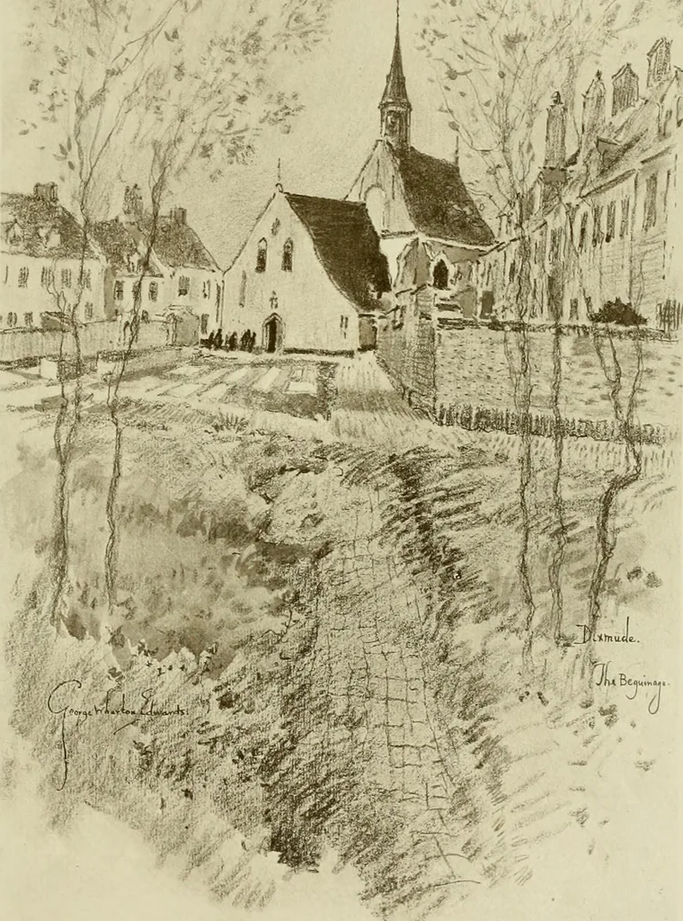 An illustration from Vanished towers and chimes of Flanders, 1916, leaf 60