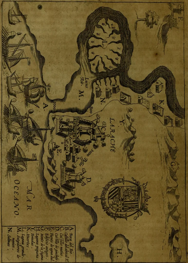 An illustration from Varias antigvedades de España, Africa y otras provincias, 1614, leaf 555