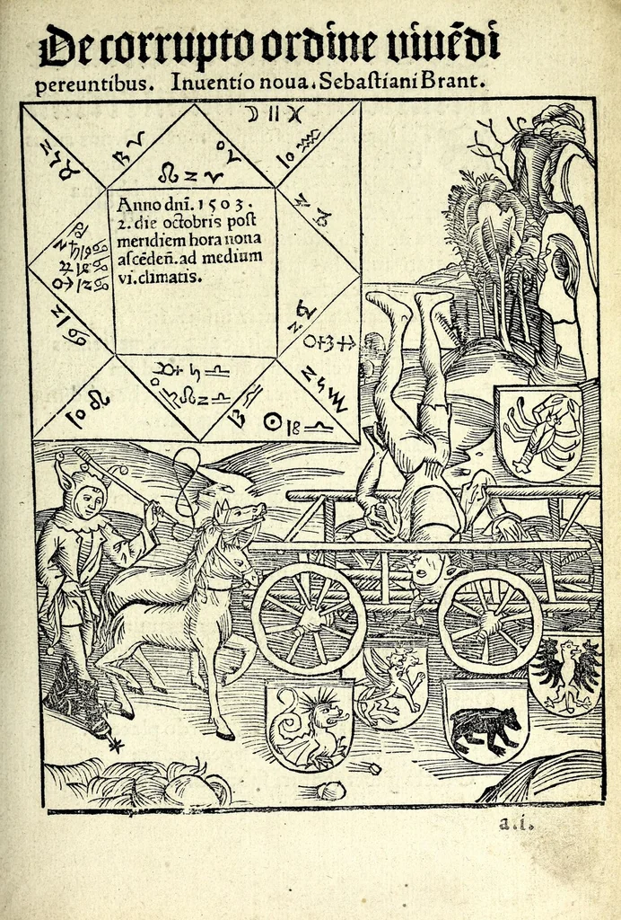 An illustration from Varia Sebastiani Brant carmina, leaf 135