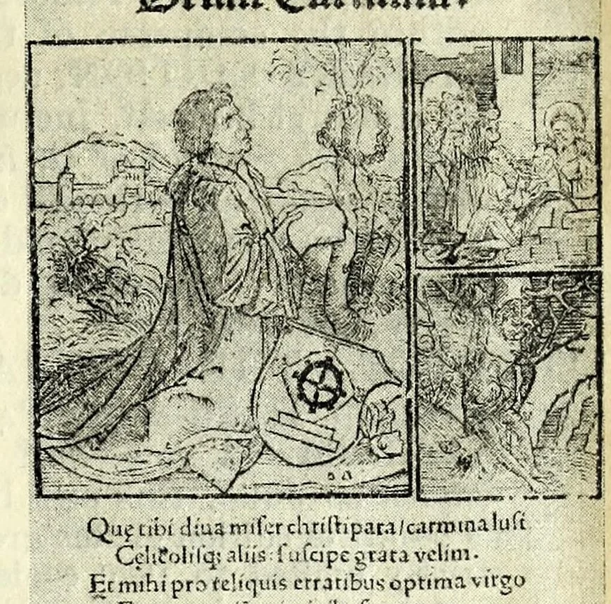 An illustration from Varia Sebastiani Brant carmina, leaf 3