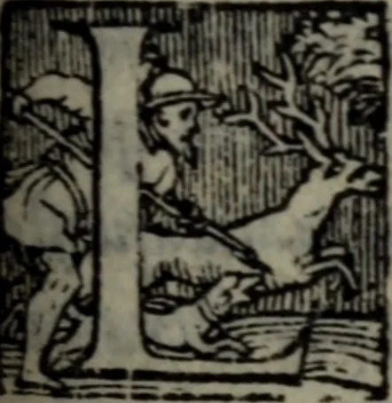 An illustration from Varii componimenti di M. Hort. Lando, nvovamenti venvti in lvce : Quesiti amorosi, con le risposte. Dialogo intitolato Ulisse. Ragionamento occorso tra un cavalliere, & un'huomo soletario. Alcune novelle. Alcune favole. Alcuni scroppoli, che sogliono occorrere nella cottidiana nostra lingua, 1552, leaf 258