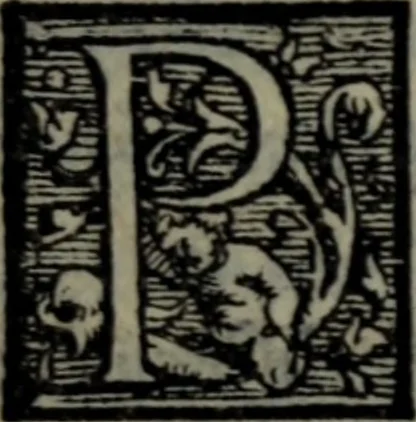 An illustration from Varii componimenti di M. Hort. Lando, nvovamenti venvti in lvce : Quesiti amorosi, con le risposte. Dialogo intitolato Ulisse. Ragionamento occorso tra un cavalliere, & un'huomo soletario. Alcune novelle. Alcune favole. Alcuni scroppoli, che sogliono occorrere nella cottidiana nostra lingua, 1552, leaf 296