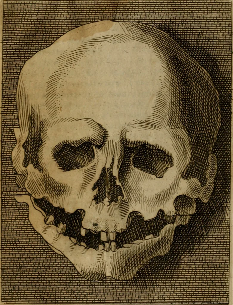 An illustration from Varii, e veri ritratti della morte : disegnati in immagini, ed espressi in essempij al peccatore duro di cuore, 1675, leaf 9