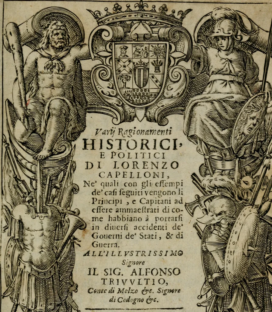An illustration from Varij ragionamenti historici, e politici, 1623, leaf 4