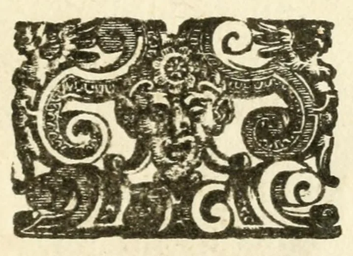 An illustration from Vaticinia, sev, Praedictiones illvstrivm virorvm : sex rotis aere incisis compraensa : de successione Summ. Pontificis Rom., cum declarationibus et annotationibus Hieronymi Ioannini = Vaticini, overo, Predittioni d'hvomini illvstri : comprese in sei rvote intagliate in rame : della successione de i Sommi Pont. Rom., con le dichiarationi et annotationi di Hieronimo Gioanini, 1600, leaf 79