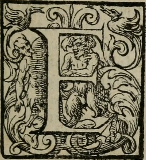 An illustration from Vaticinia, siue Prophetiae Abbatis Ioachimi, & Anselmi Episcopi Marsicani : cum imaginibus aere incisis, correctione, et pulcritudine, plurium manuscriptorum exemplariu[m] op[er]e, et uariu[m] imaginu[m] tabulis, et delineationibu[s] alijs antehac impressis longè praestantiora; quibus rota, et oraculum Turcicum maxime considerationis adiecta sunt, 1600, leaf 10
