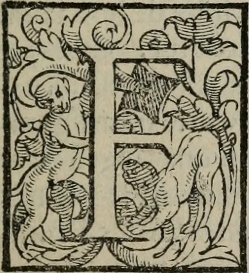 An illustration from Vaticinia, siue Prophetiae Abbatis Ioachimi, & Anselmi Episcopi Marsicani : cum imaginibus aere incisis, correctione, et pulcritudine, plurium manuscriptorum exemplariu[m] op[er]e, et uariu[m] imaginu[m] tabulis, et delineationibu[s] alijs antehac impressis longè praestantiora; quibus rota, et oraculum Turcicum maxime considerationis adiecta sunt, 1600, leaf 18