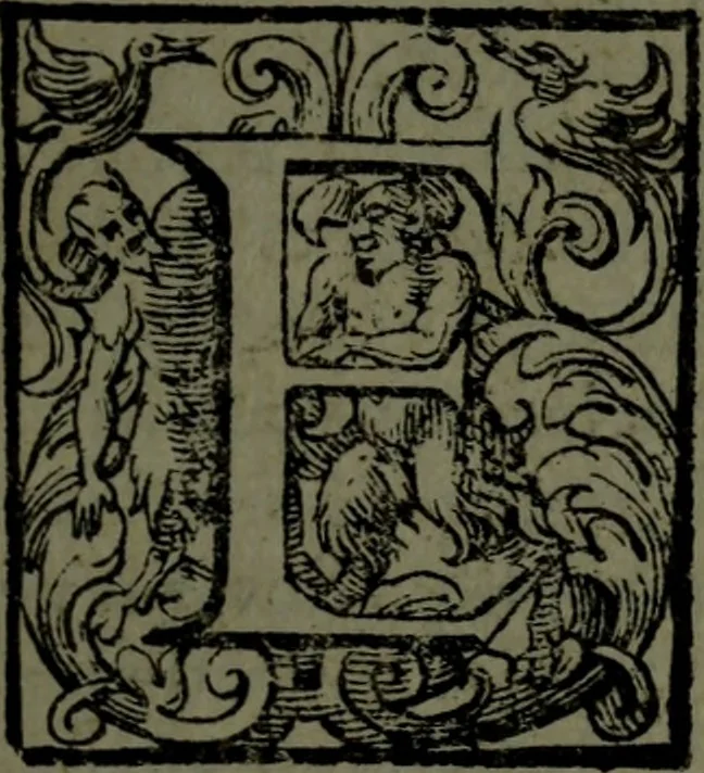 An illustration from Vaticinia, sive, Prophetiae Abbatis Ioachimi, [and] Anselmi Episcopi Marsicani; cum imaginibus aere incisis, correctione, et pulcritudine, plurium manuscriptorum exemplari ope, et variar imagin tabulis, et delineationibù, aliis antehac impressis longè praestantiora; quibus Rota, et Oraculum Turcicum maxime considerationis adiecta sunt; una cum praefatione et adnotationibus Paschalini Regiselmi, 1600, leaf 12