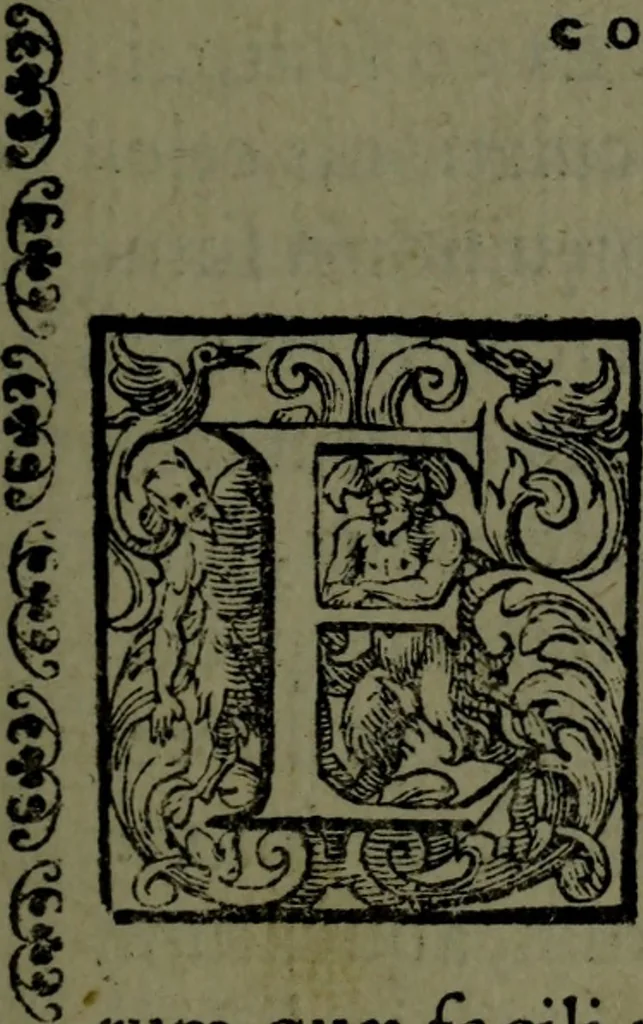 An illustration from Vaticinia, sive, Prophetiae Abbatis Ioachimi, [and] Anselmi Episcopi Marsicani; cum imaginibus aere incisis, correctione, et pulcritudine, plurium manuscriptorum exemplari ope, et variar imagin tabulis, et delineationibù, aliis antehac impressis longè praestantiora; quibus Rota, et Oraculum Turcicum maxime considerationis adiecta sunt; una cum praefatione et adnotationibus Paschalini Regiselmi, 1600, leaf 6