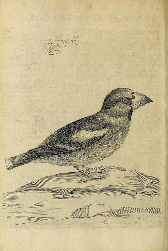 An illustration from Vccelliera, overo, Discorso della natvra, e proprieta di diversi vccelli : e in particolare di qve'che cantano : con il modo di prendergli, conoscergli, alleuargli, e mantenergli : e con le figure cauate dal vero, e diligentemente intagliate in rame dal Tempesta, e dal Villamena, 1622, leaf 86