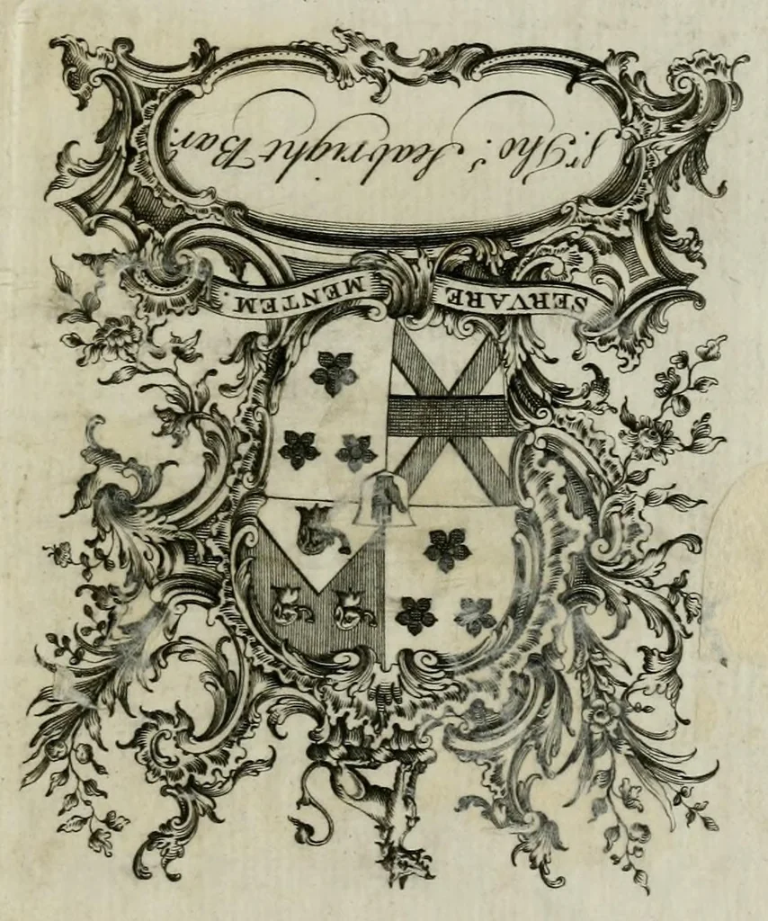 An illustration from V. Cl. Gulielmi Camdeni, et illustrium virorum ad G. Camdenum epistolæ, 1691, leaf 649