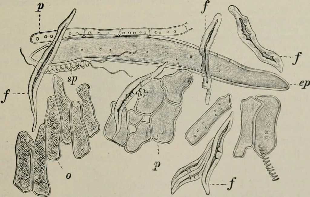 An illustration from The microscopy of vegetable foods, with special reference to the detection of adulteration and the diagnosis of mixtures, 1916, leaf 154