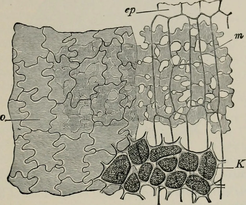 An illustration from The microscopy of vegetable foods, with special reference to the detection of adulteration and the diagnosis of mixtures, 1916, leaf 156