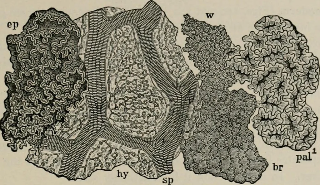 An illustration from The microscopy of vegetable foods, with special reference to the detection of adulteration and the diagnosis of mixtures, 1916, leaf 238