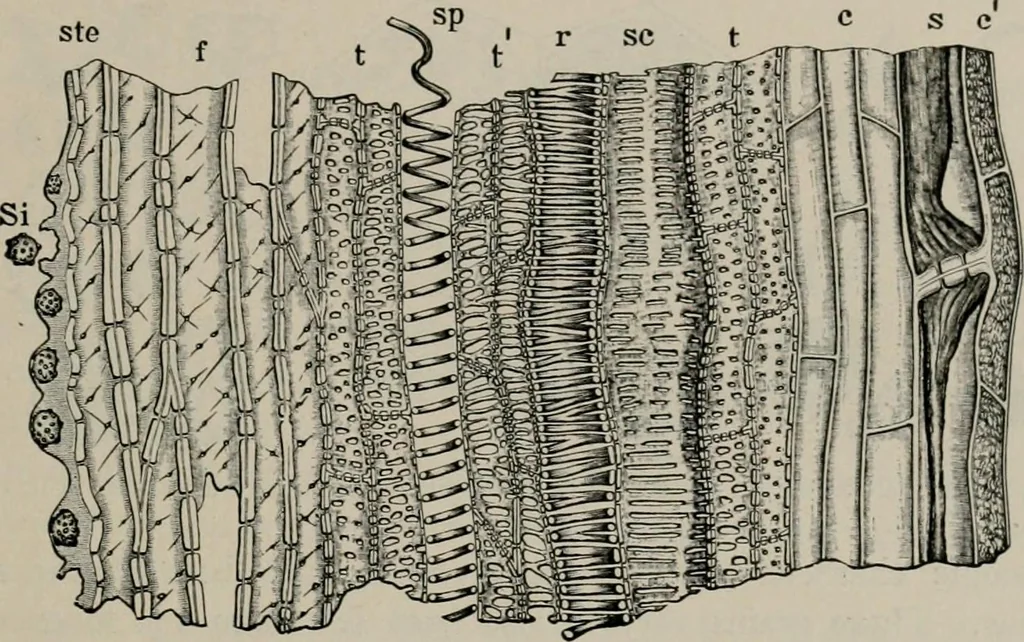 An illustration from The microscopy of vegetable foods, with special reference to the detection of adulteration and the diagnosis of mixtures, 1916, leaf 44
