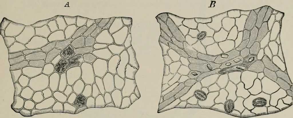 An illustration from The microscopy of vegetable foods, with special reference to the detection of adulteration and the diagnosis of mixtures, 1916, leaf 492