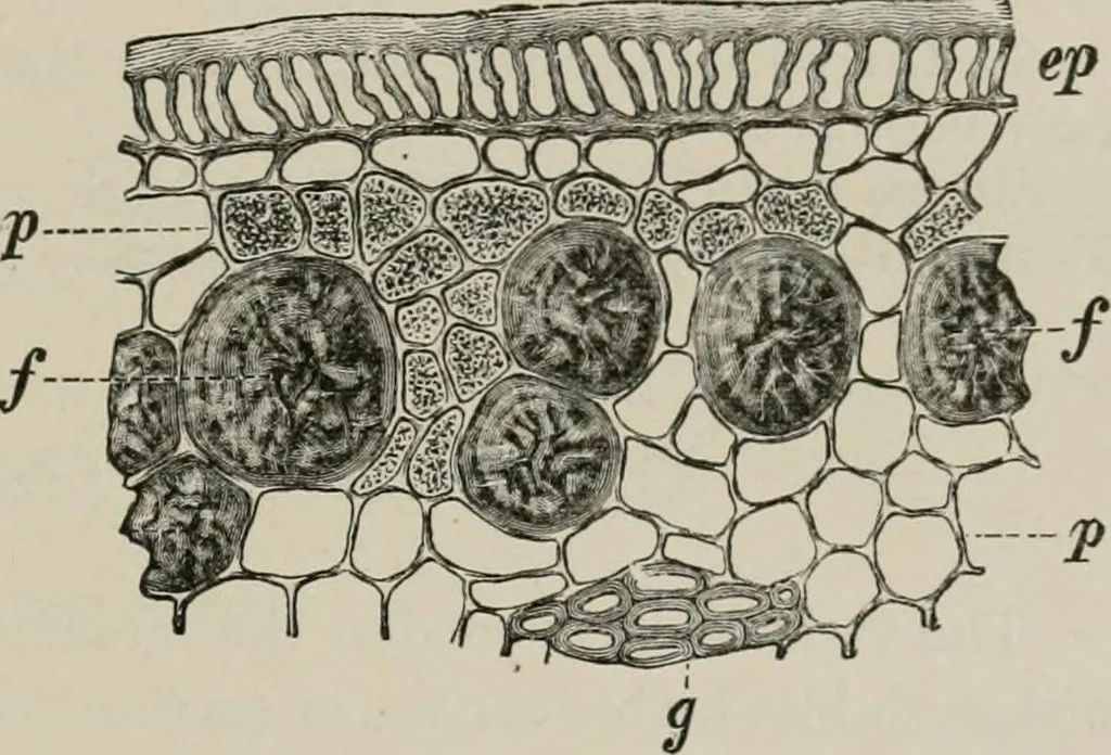 An illustration from The microscopy of vegetable foods, with special reference to the detection of adulteration and the diagnosis of mixtures, 1916, leaf 562