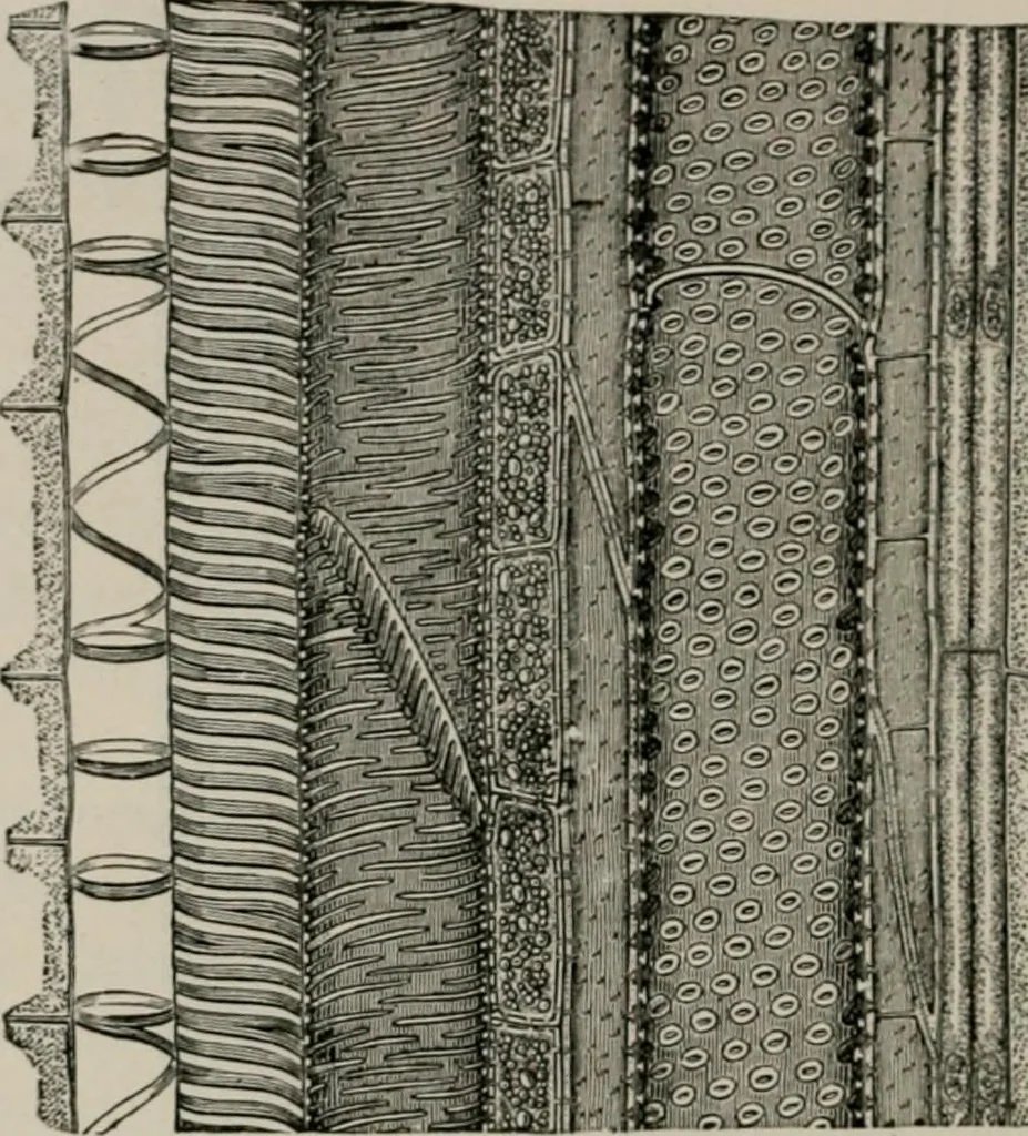 An illustration from The microscopy of vegetable foods, with special reference to the detection of adulteration and the diagnosis of mixtures, 1916, leaf 63