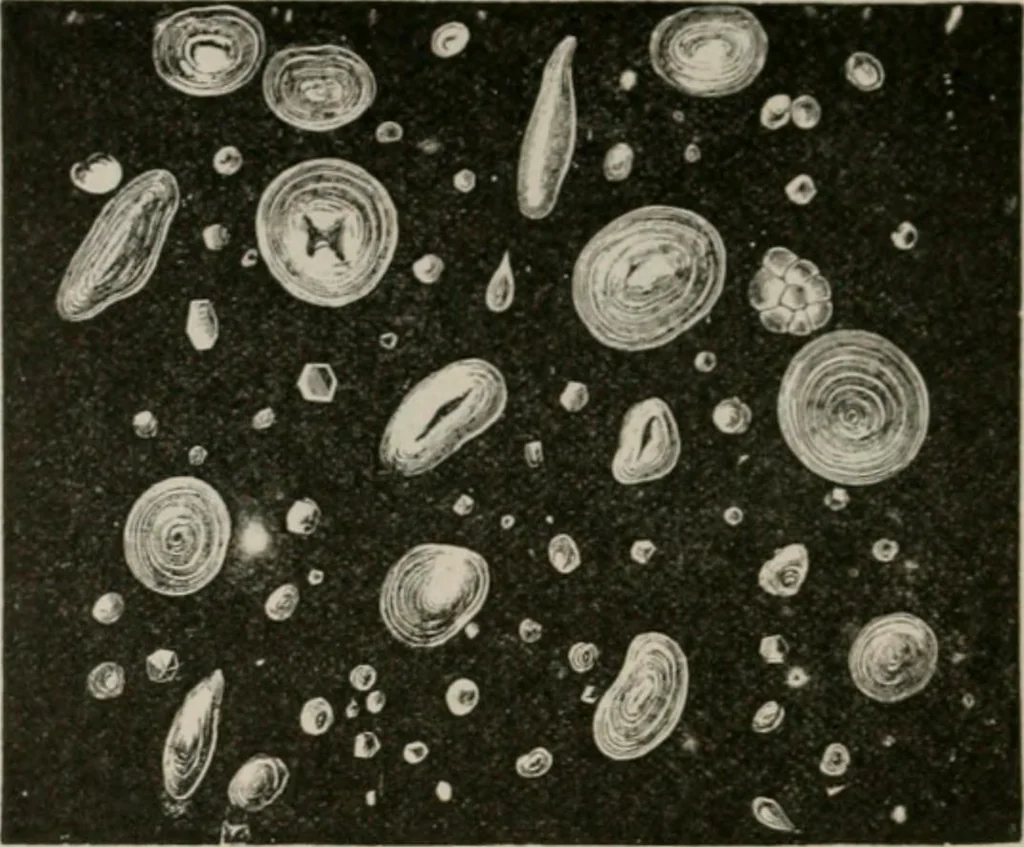 An illustration from The microscopy of vegetable foods, with special reference to the detection of adulteration and the diagnosis of mixtures, 1916, leaf 675