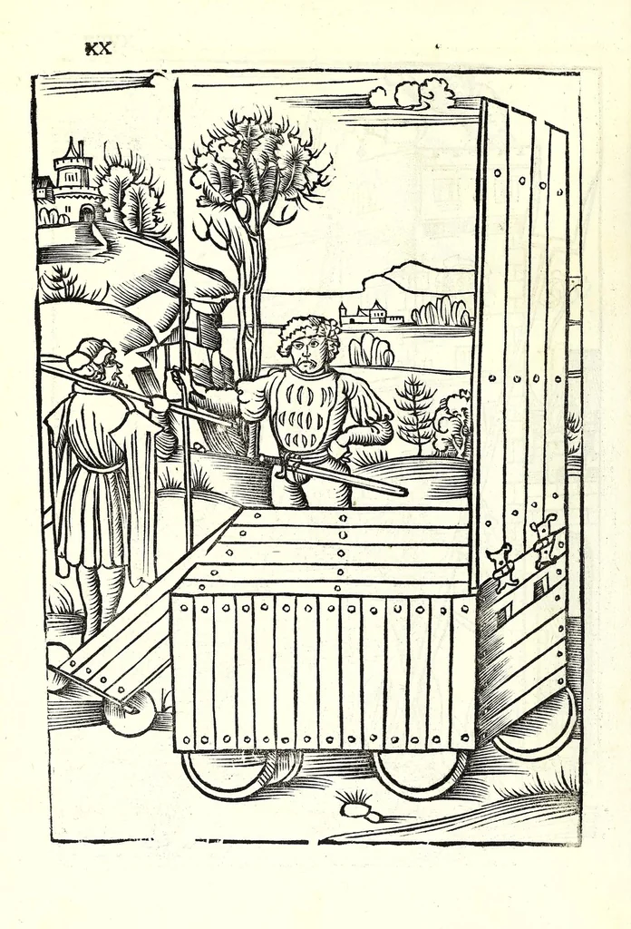 An illustration from Vegecivs De re miltari, 1511, leaf 24