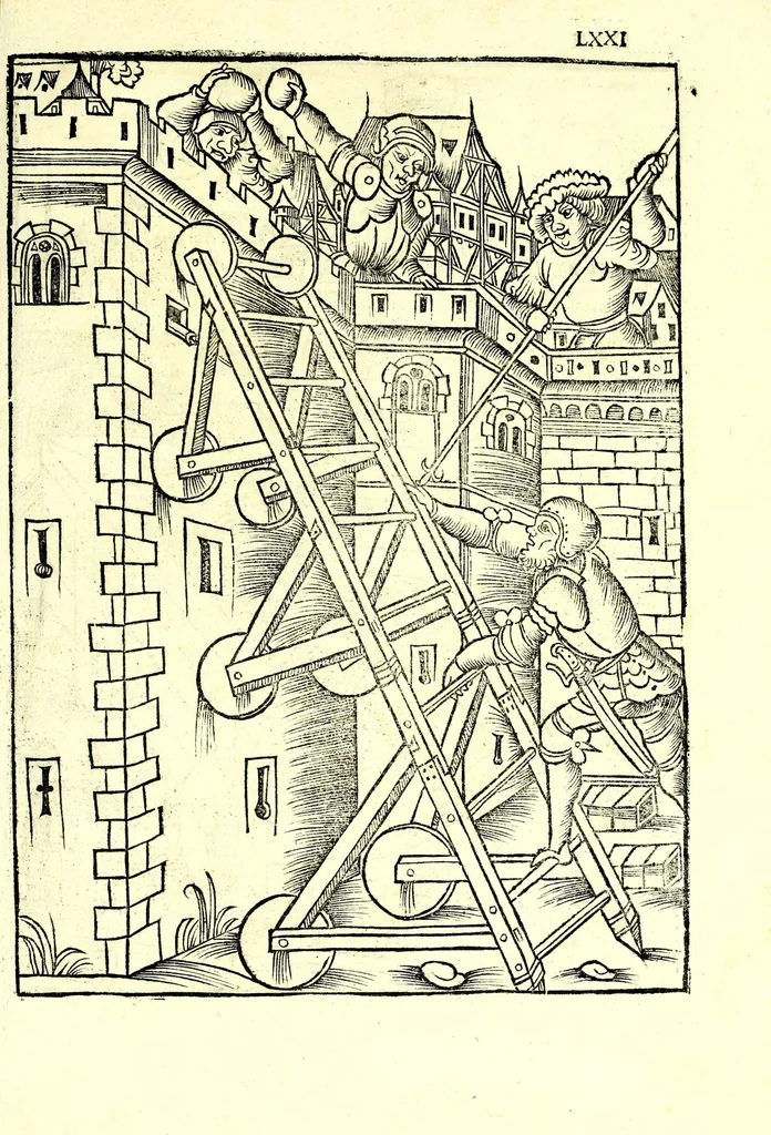 An illustration from Vegecivs De re miltari, 1511, leaf 75