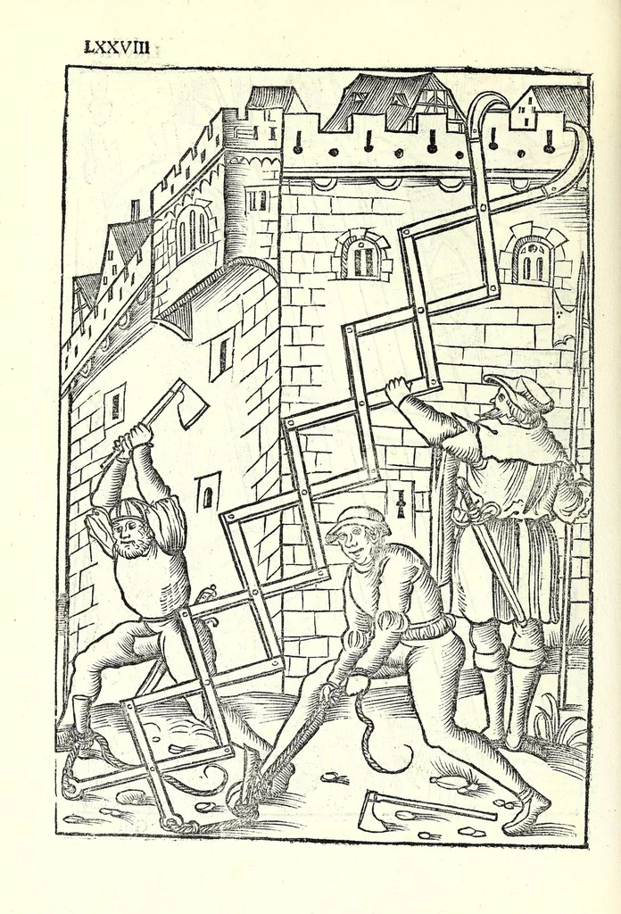 An illustration from Vegecivs De re miltari, 1511, leaf 82
