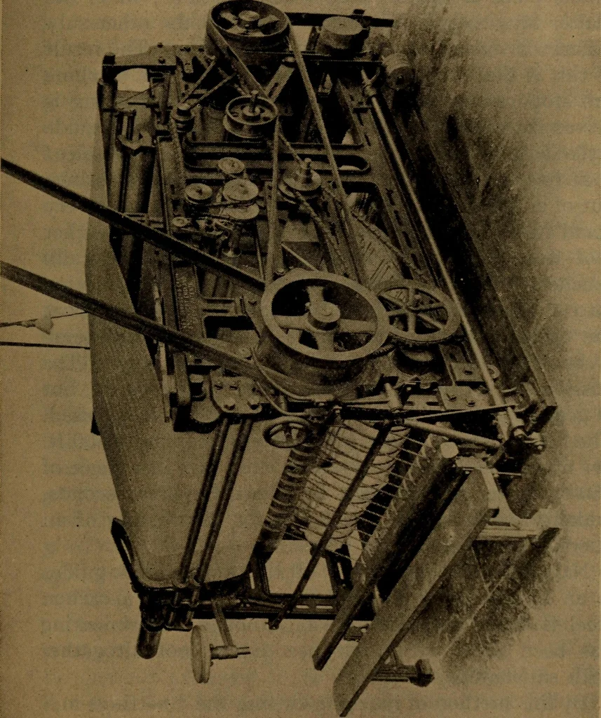An illustration from The velvet and corduroy industry; a brief account of the various processes connected with the manufacture of cotton pile goods, 1922, leaf 74