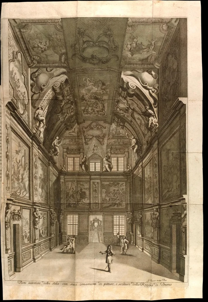 An illustration from Venaria Reale : palazzo di piacere, e di caccia, ideato dall'altezza reale di Carlo Emanvel II, duca di Sauoia, re di Cipro &c., 1674, leaf 113