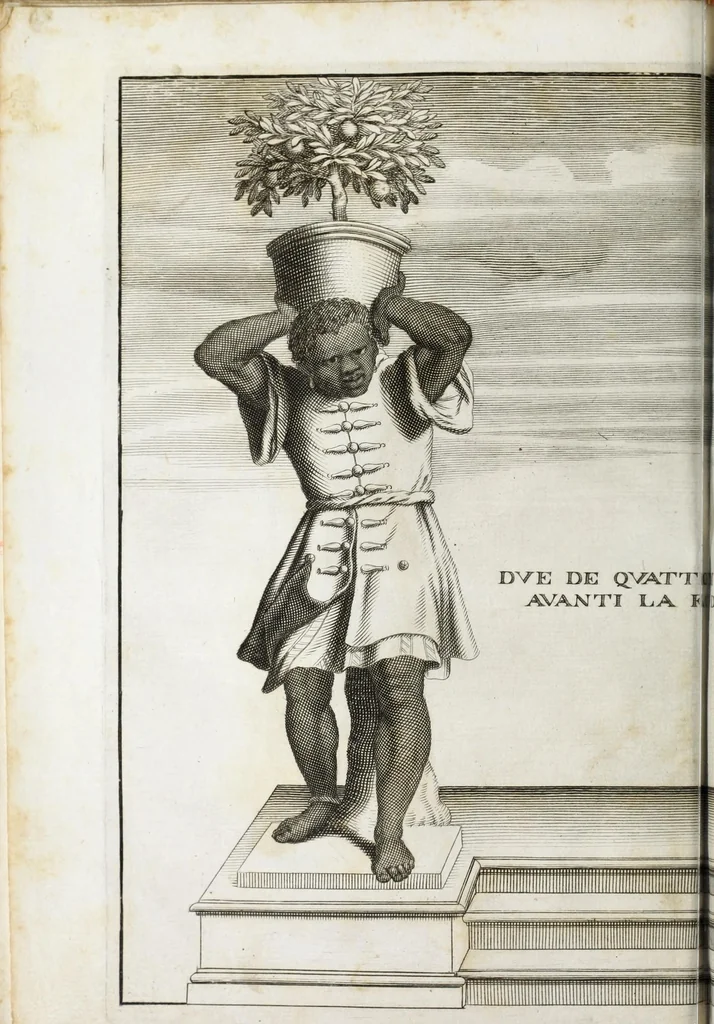 An illustration from Venaria Reale : palazzo di piacere, e di caccia, ideato dall'altezza reale di Carlo Emanvel II, duca di Sauoia, re di Cipro &c., 1674, leaf 154
