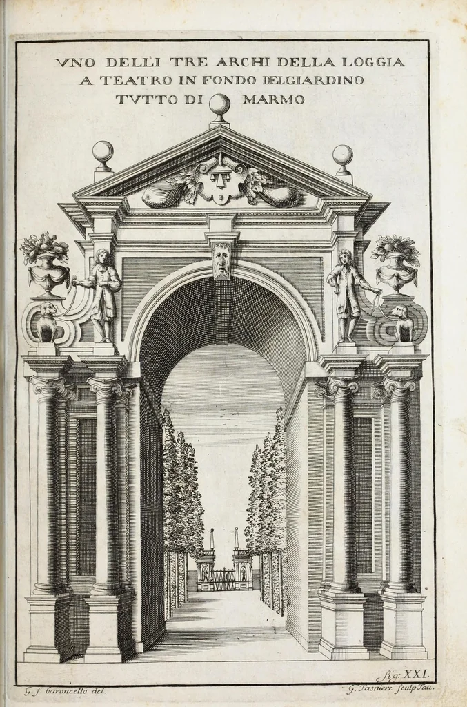 An illustration from Venaria Reale : palazzo di piacere, e di caccia, ideato dall'altezza reale di Carlo Emanvel II, duca di Sauoia, re di Cipro &c., 1674, leaf 189