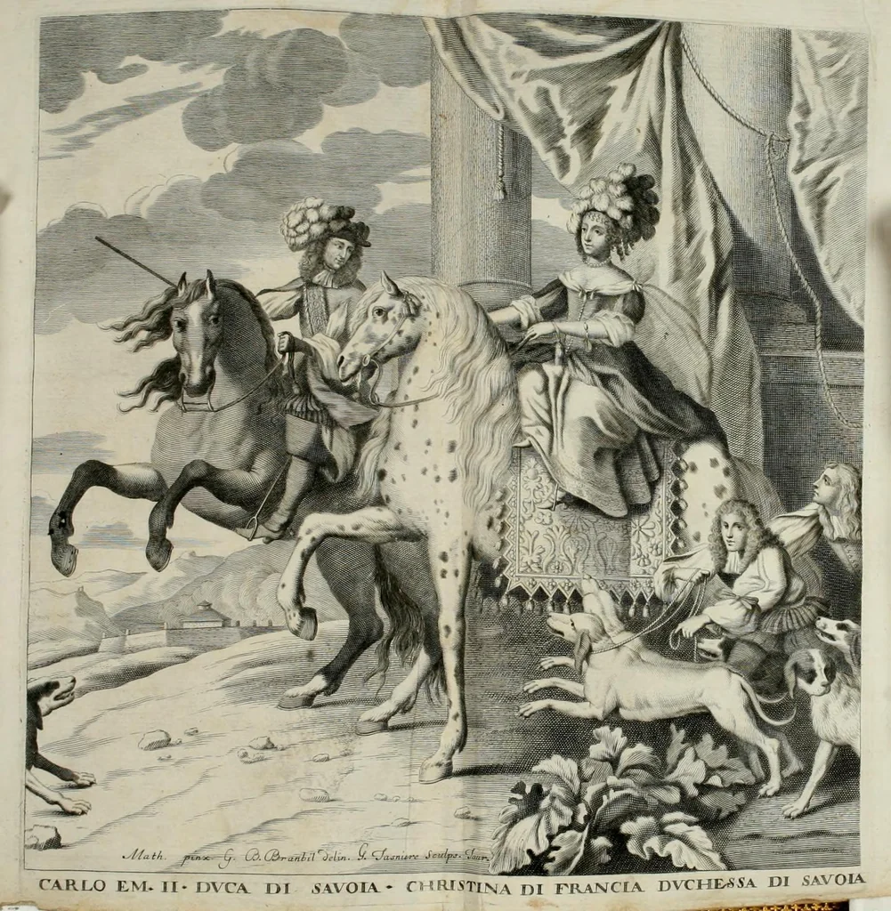 An illustration from Venaria Reale : palazzo di piacere, e di caccia, ideato dall'altezza reale di Carlo Emanvel II, duca di Sauoia, re di Cipro &c., 1674, leaf 237