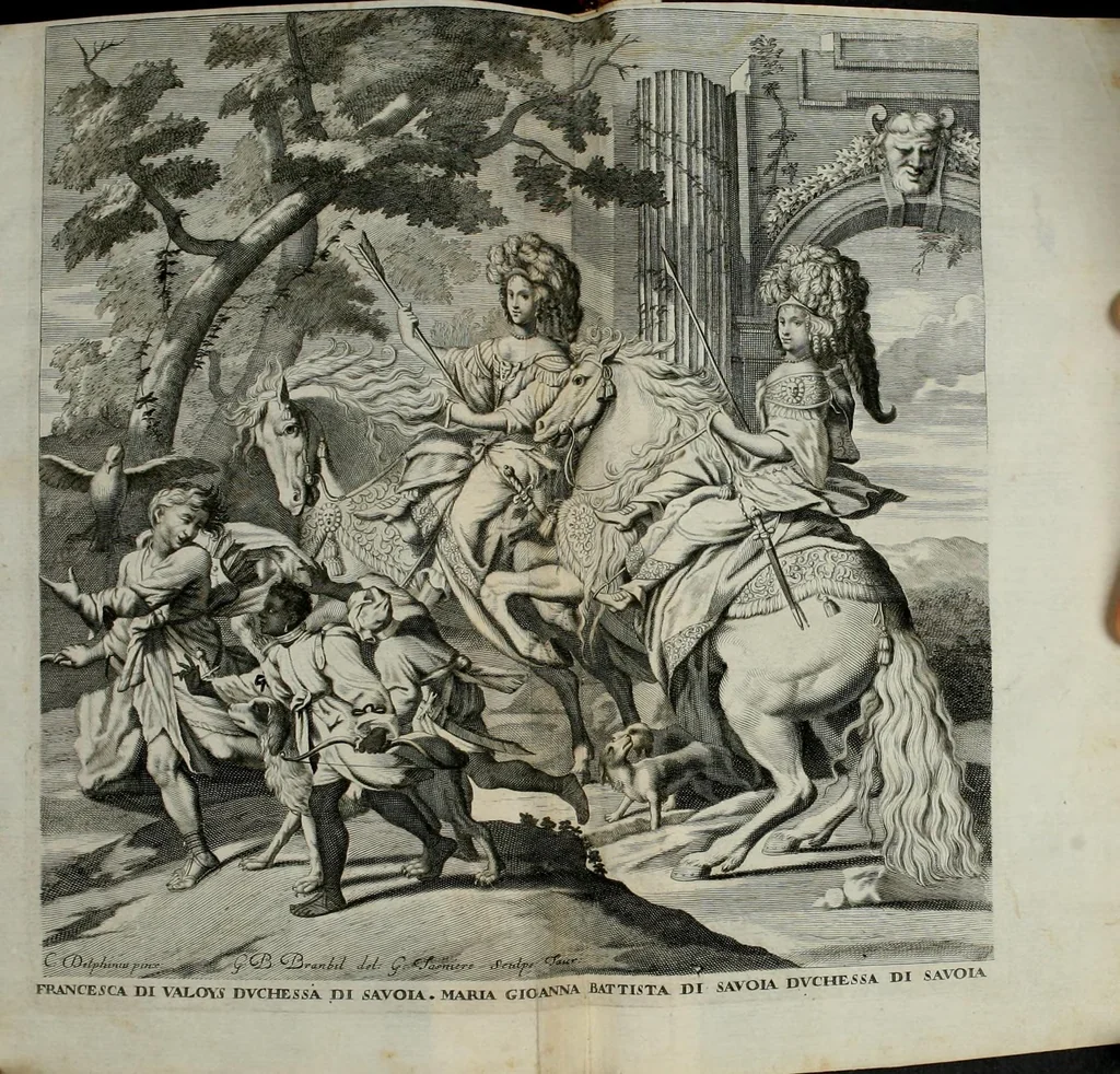 An illustration from Venaria Reale : palazzo di piacere, e di caccia, ideato dall'altezza reale di Carlo Emanvel II, duca di Sauoia, re di Cipro &c., 1674, leaf 243