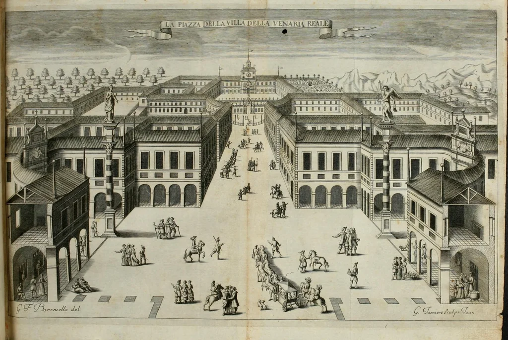 An illustration from Venaria Reale : palazzo di piacere, e di caccia, ideato dall'altezza reale di Carlo Emanvel II, duca di Sauoia, re di Cipro &c., 1674, leaf 25