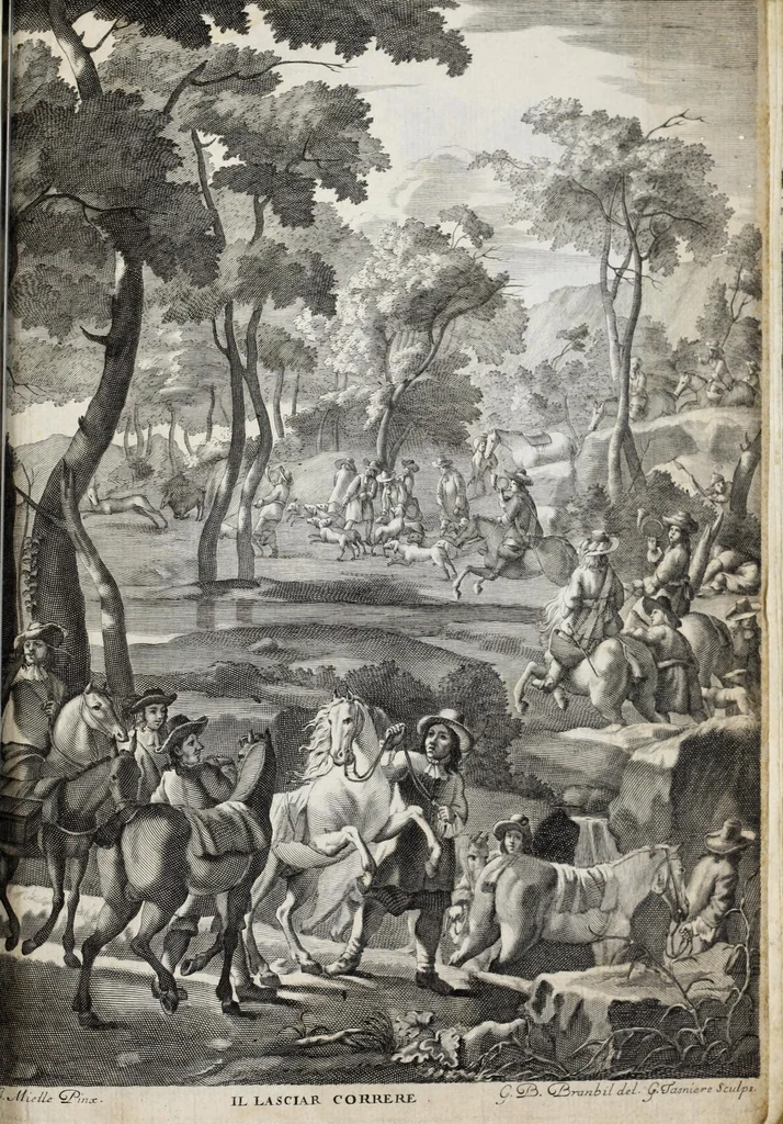 An illustration from Venaria Reale : palazzo di piacere, e di caccia, ideato dall'altezza reale di Carlo Emanvel II, duca di Sauoia, re di Cipro &c., 1674, leaf 259